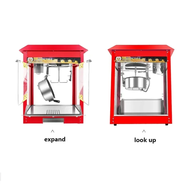 Commercial Popcorn Maker  Automatic Popcorn Machine electric popcorn machine puffing  220V 4