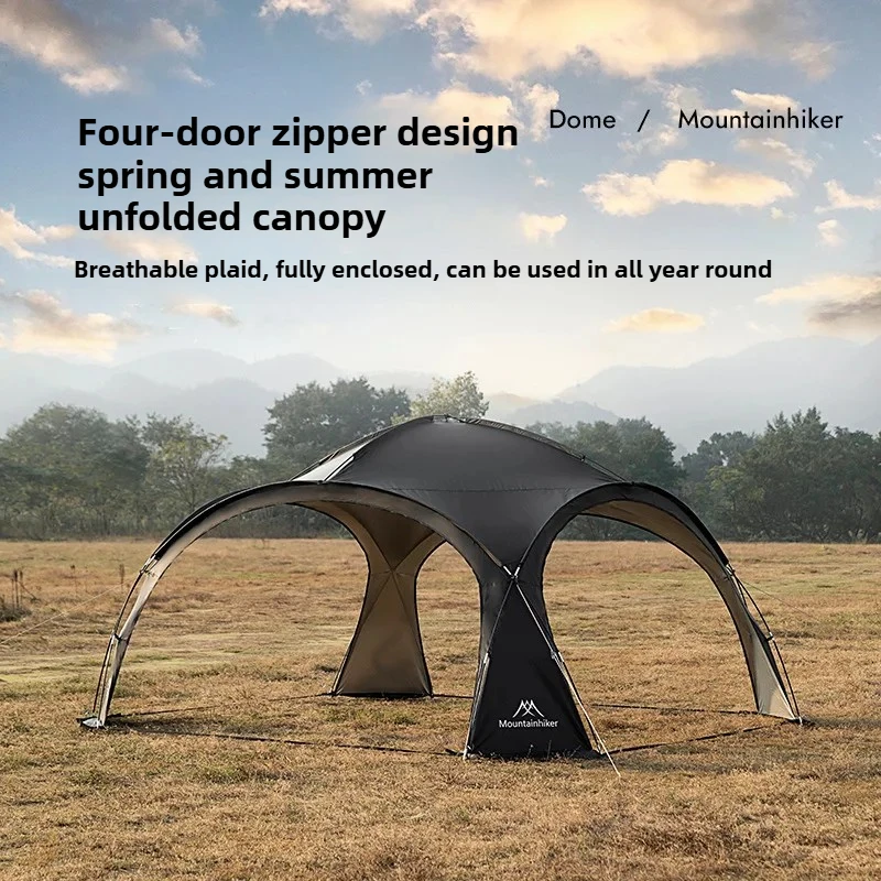 Mountainhiker Camping Dome Tent Waterproof Dome Canopy 210D Silver