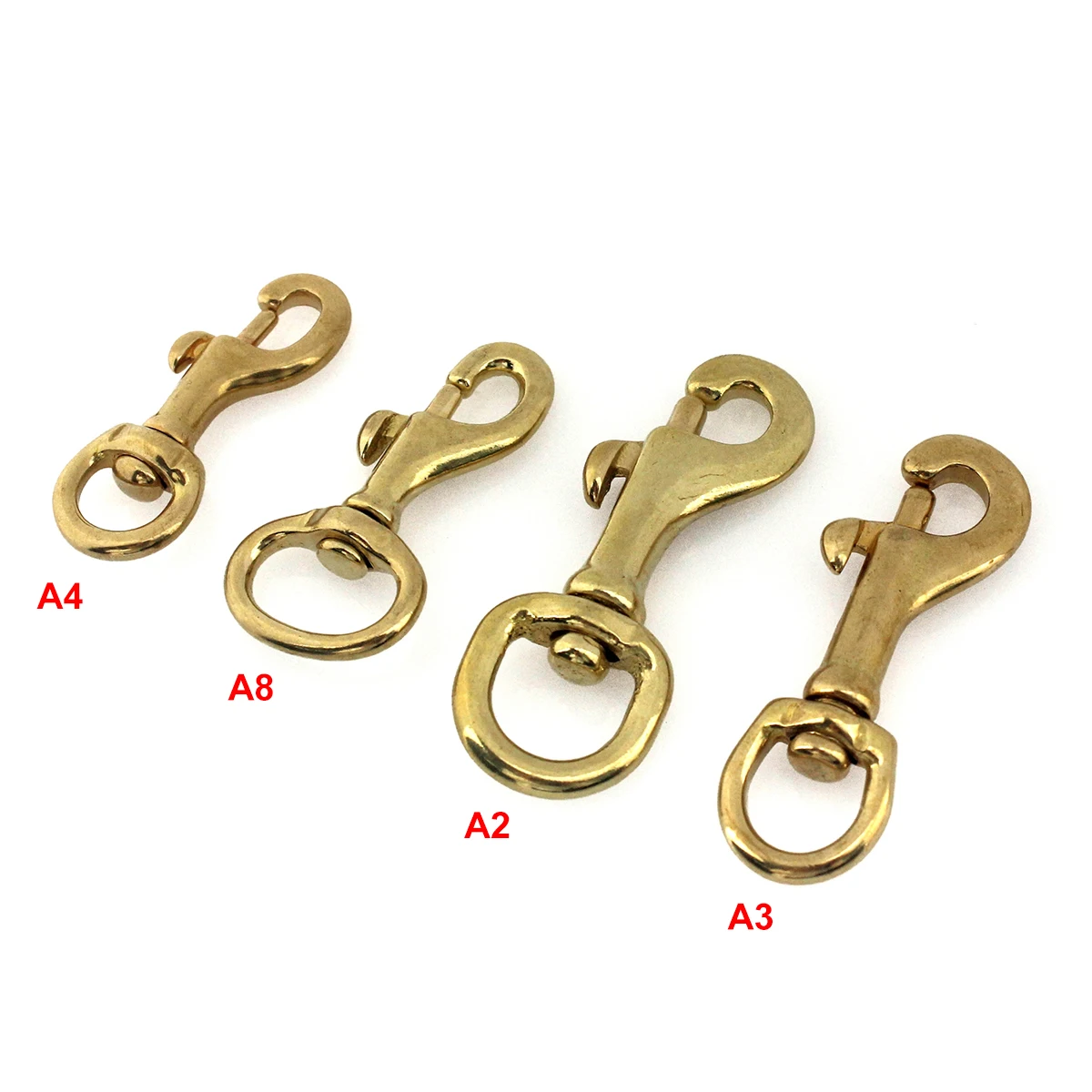 Solid Brass Trigger Swivel Eye Bolt Snap Hook 1piece, metal snap hook,snap hook