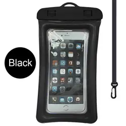Universal Waterproof Floating Airbag Swim Bag Phone Case (Black)