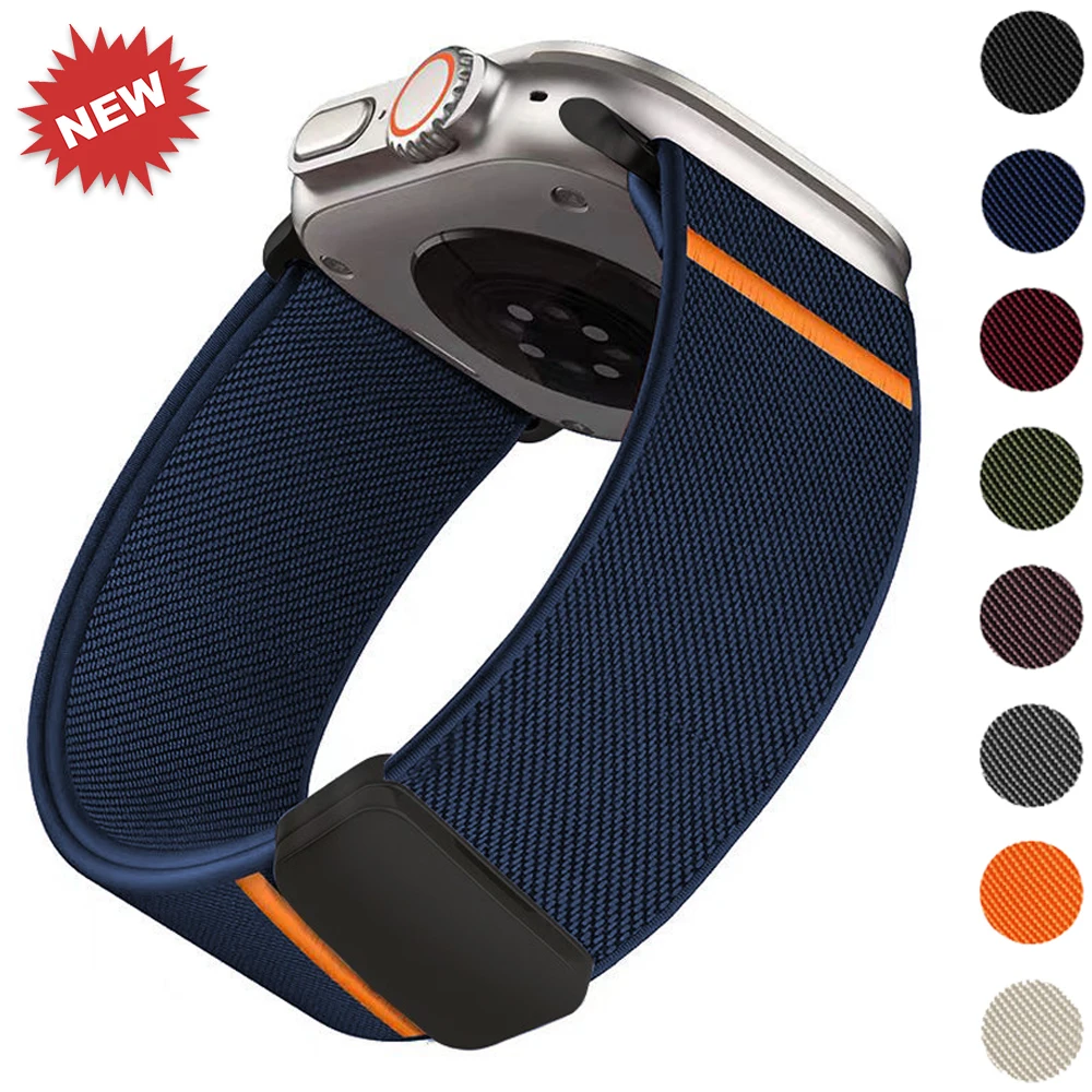 สายนาฬิกา Apple Watch ยืดหยุ่น ปรับขนาดได้ หลายสี เปลี่ยนง่าย