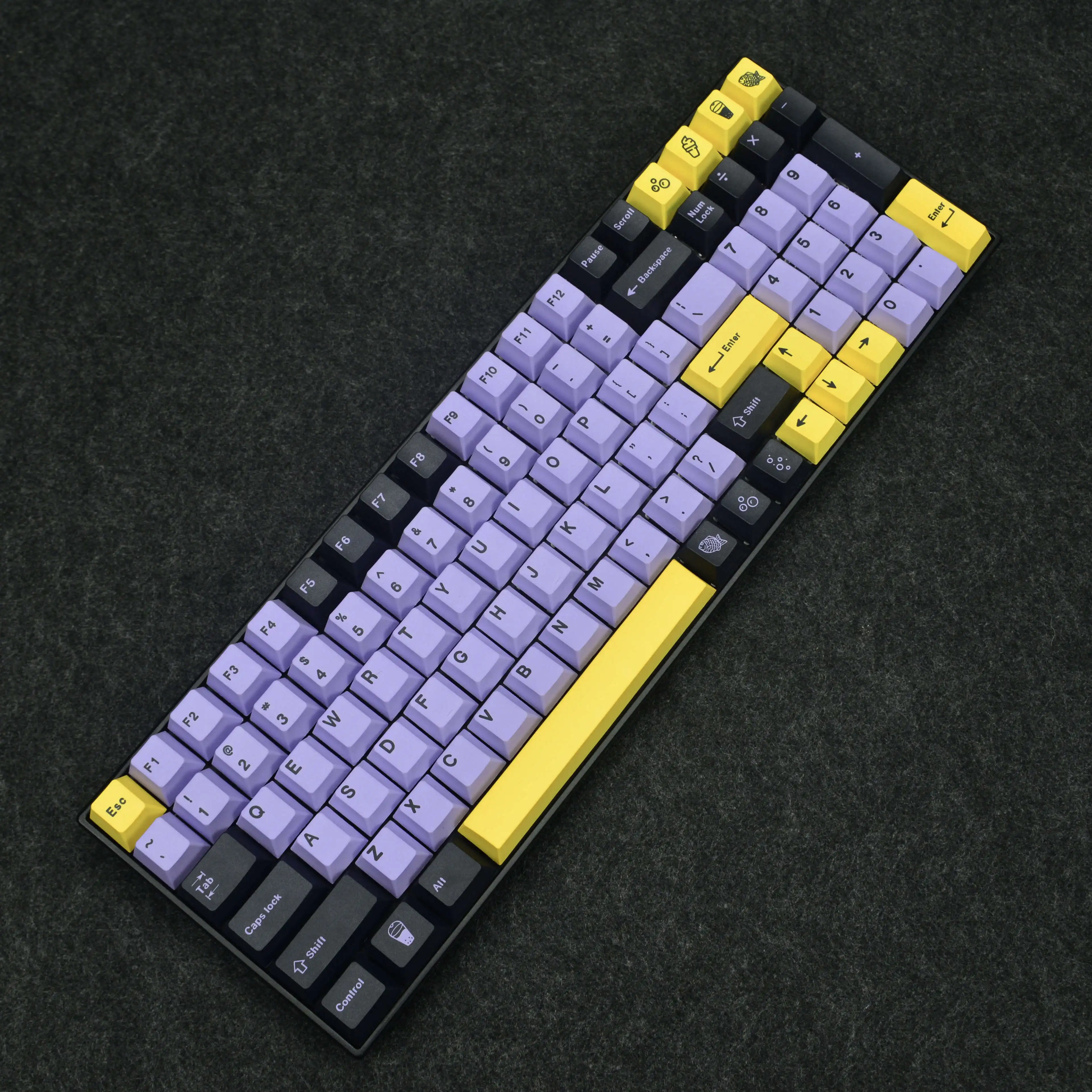 Chaves Conjunto Gmk Taro Keycaps Pbt Dye Sublimação Keycap Cereja Perfil Chave Caps para Keychron Anne Gh60 Gk64 980 104 108 Layout 129 - Imagem 5
