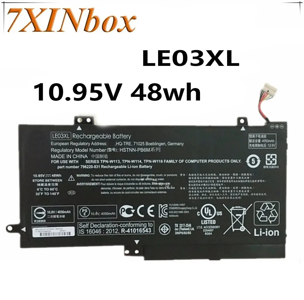 

7XINbox 10,95 V 48wh оригинальный LE03XL Аккумулятор для ноутбука HP Envy x360 m6-w010dx m6-w101dx M6-W102Dx m6-w103dx 796220-541 LE03