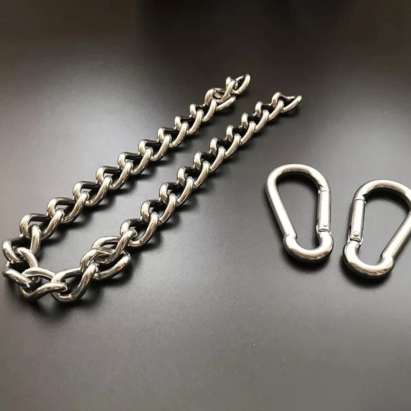 Hanging Chair Chain With 2 Carabiners, Heavy Duty Porch Swing Hammock Chain Kit,For Hammock Swings(99Cm) 6