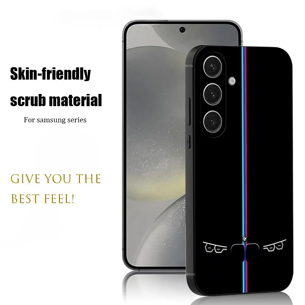 Sleek Black Car-Inspired Soft Phone Case