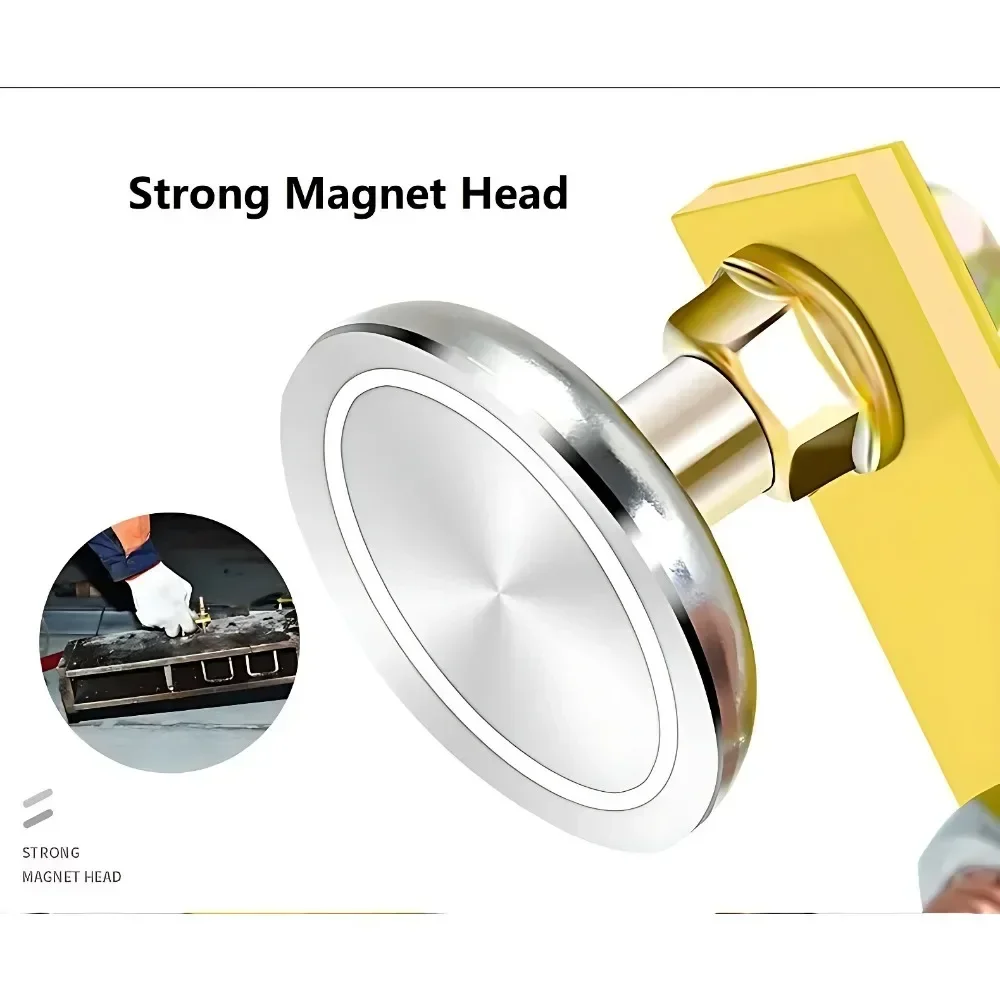 Welding Magnet Head Magnetic Welding Ground Clamp Tools Strong Magnetism Large Suction Copper Tail Welding Stability Clamps