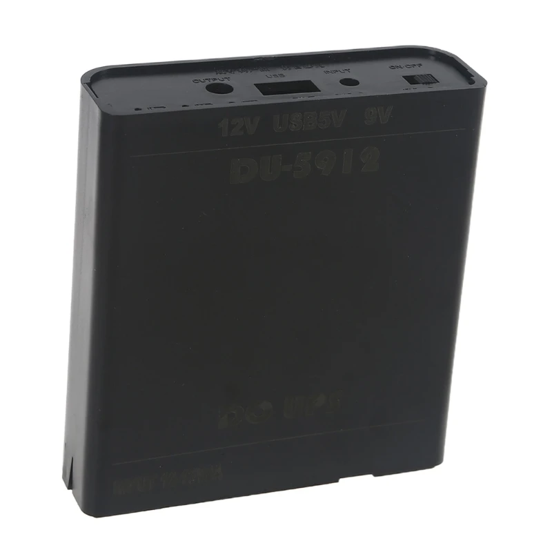 USB 5V + DC 9V + 12V DIY 18650 Battery UPS Box For Car DVR WiFi Router Modem Speaker CCTV Camera Spaeker