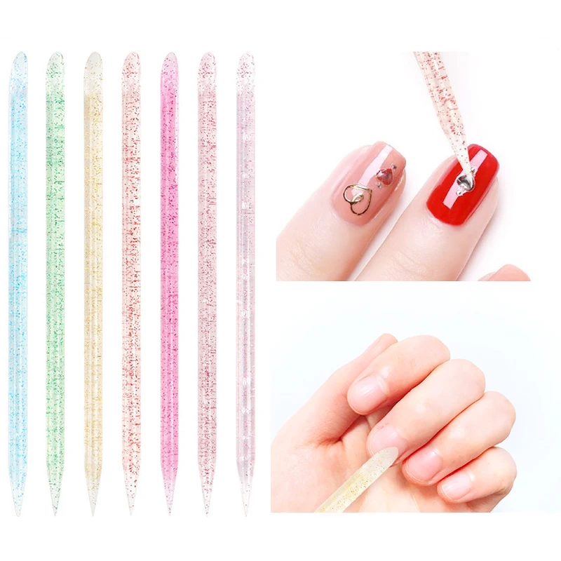 Dual-purpose Drill Sticky Dotting Tools Nail Art Polka Dot Double Head  Special Inlaid Diamond Embellishment Beginner Nail Tools - AliExpress