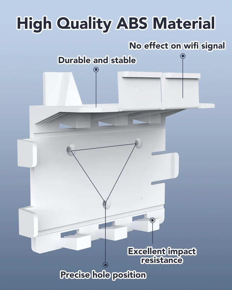 Router-Halterung für Starlinnk Gen 3, für Starlinnk Standard V3 Mesh Router Gen3 & Netzteil 2-in-1 Metall-Wandhalterungsset, Starlink Montage-Kit Zubehör für StarlinnkV3 & Gen 3 Mesh Router Node