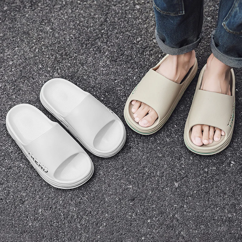 Slip Slippers for Men Non-Slip With Thick Sole Soft Foam Sliders Super Soft Non-Slip Slipper for Indoor Outdoor_voghion.com
