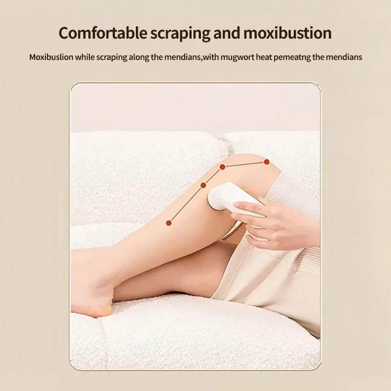 Moxibustion Scraping Massager Warm Body Massage Moxa Therapy Heating Acupressure Meridian Relieve Pain Moxibustion Instrument 6