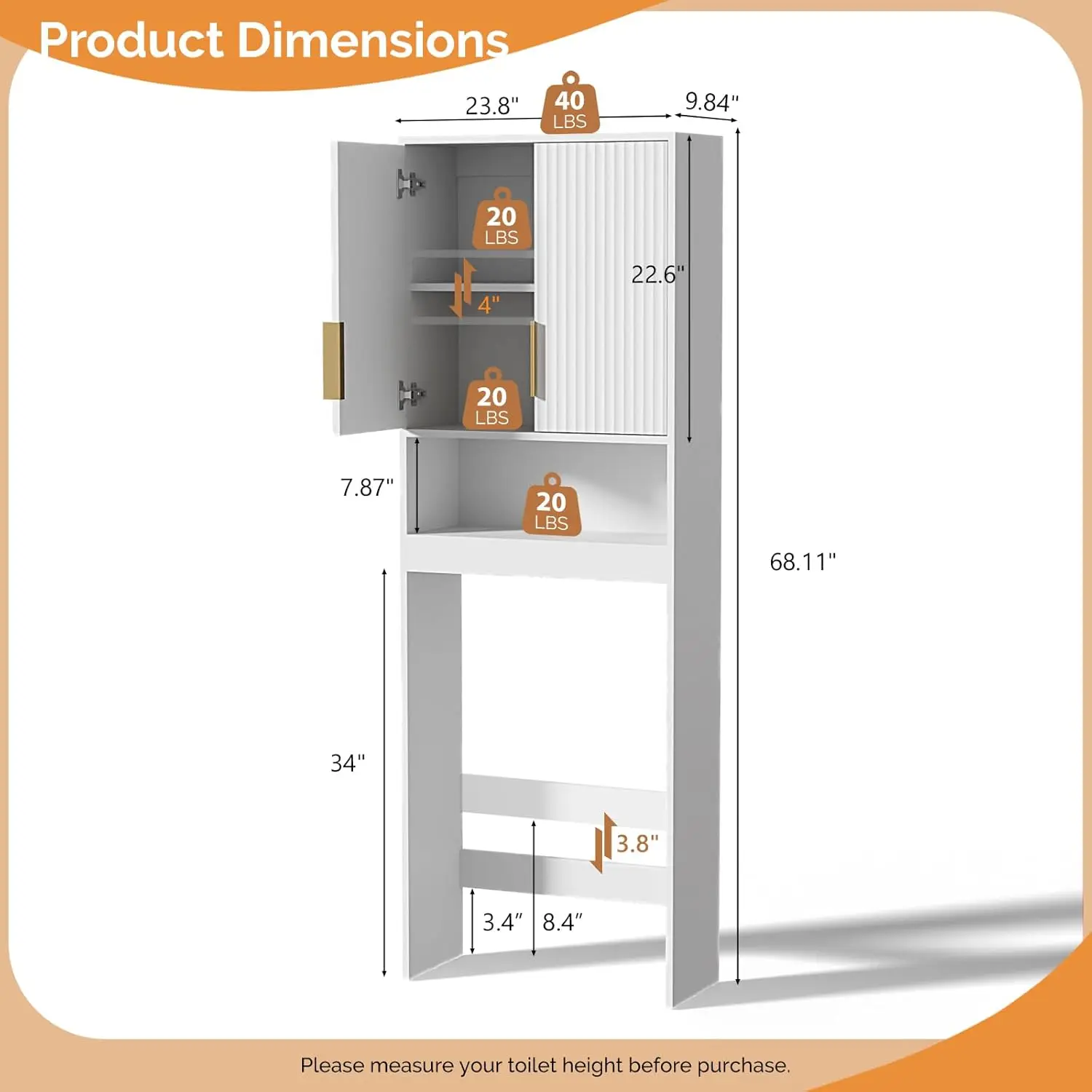 Over-the-Toilet Cabinet Storage 2
