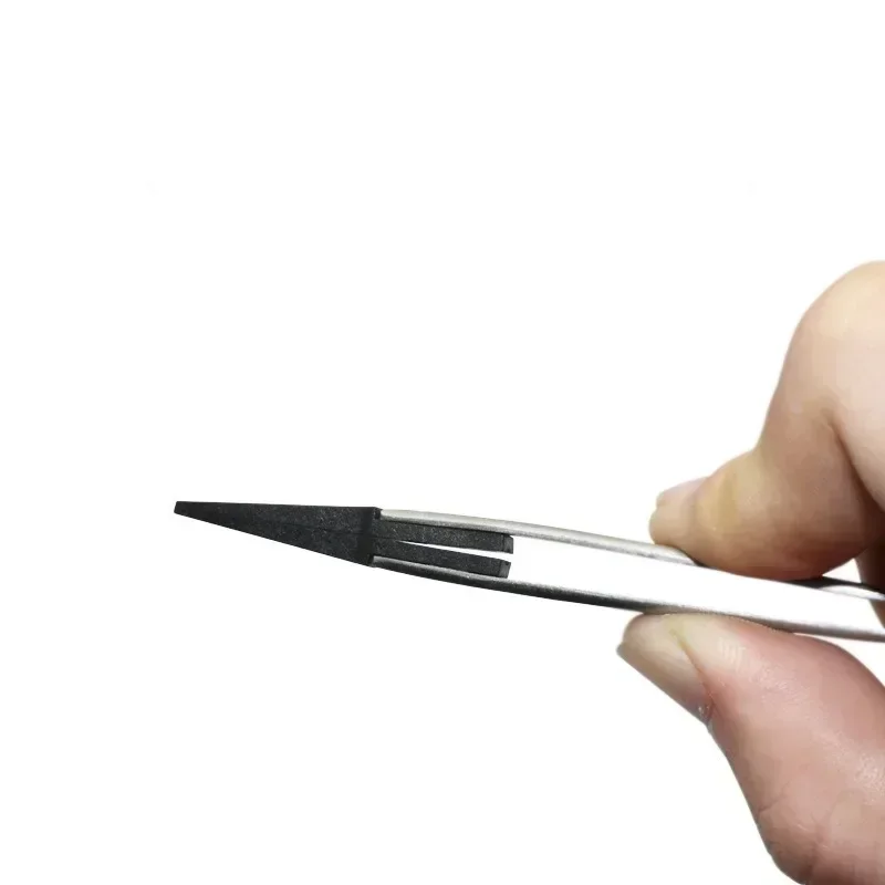 Watch Tweezers For Watch Hands Installation Work Straight Elbow ESD-259 ESD-259A ESD-7A Handle Stainless Antistatic Plastic 1PC