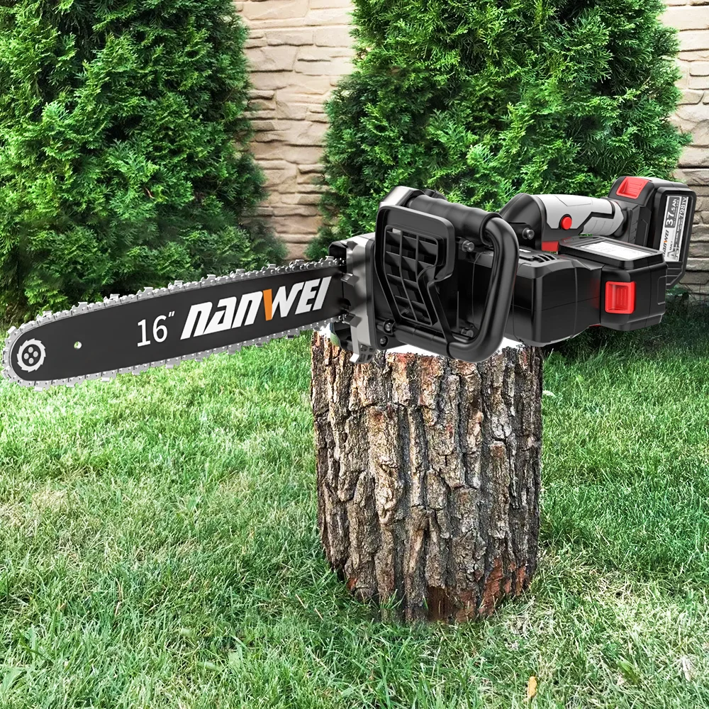 16" Rechargeable High Capacity Lithium Battery Outdoor Logging And Orchard Pruning Industrial Chain Saw