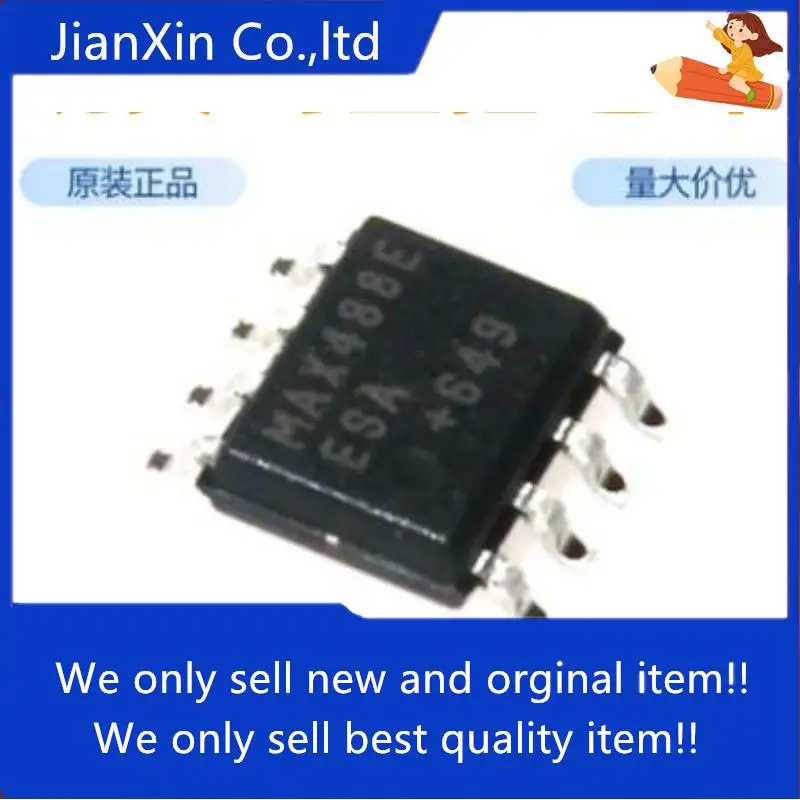 

10pcs 100% orginal new MAX488ECSA/MAX488EESA+T SOP-8 Low-Power Transceivers