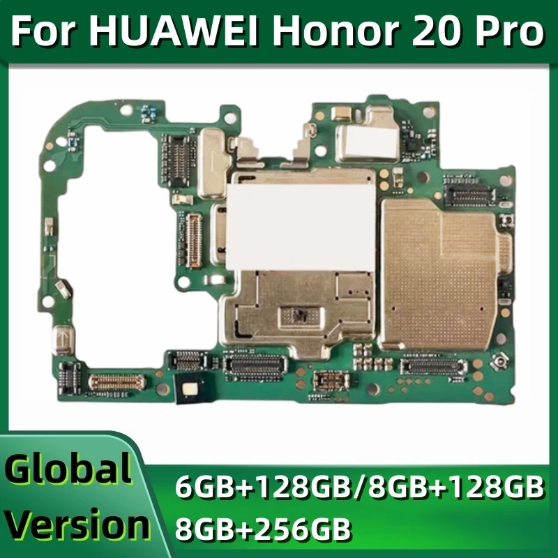

256GB Motherboard for HUAWEI Honor 20 Pro YAL-L41 Mainboard Original Unlocked Logic Board With Google Playstore Installed