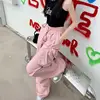 Y2K Parachute Black Pants Women Hippie Streetwear Oversize Pockets Cargo Trousers Harajuku Wide Leg Baggy Sweatpants 6