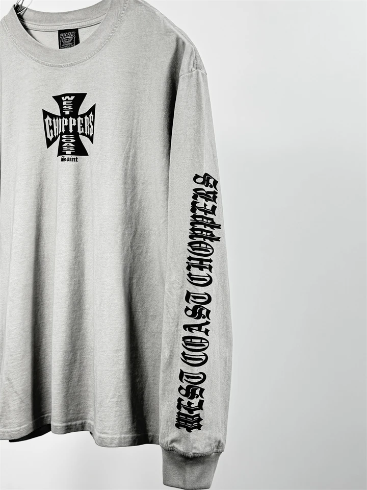 Washed Ash SAINT West Coast Choppers Long Sleeves T Shirt