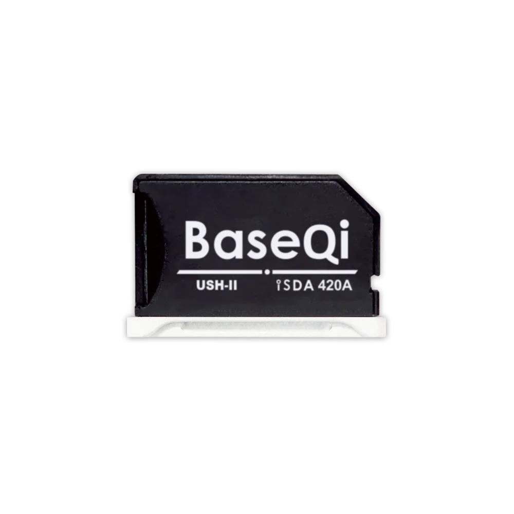 Фото Черная Алюминиевая невидимая карта памяти BaseQi для MacBook 420AHB, адаптер для карт Micro SD/TF для MacBook Pro Retina, устройство для чтения SD-карт 14/16 дюйма №5