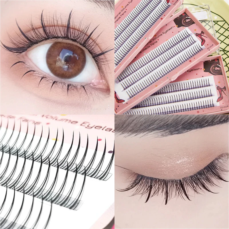 

1 Набор, искусственные ресницы для наращивания, натуральный объем, пушистые Искусственные ресницы, инструменты для макияжа, индивидуальные 3d-ресницы