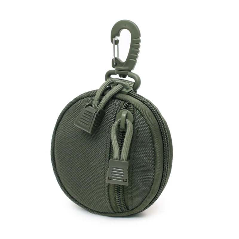 

LKEEP New Round Tactical Wallet Pouch Portable Coin Key Pocket For Hunt Waist With Clip Outdoor Accessories Bag EDC Purse