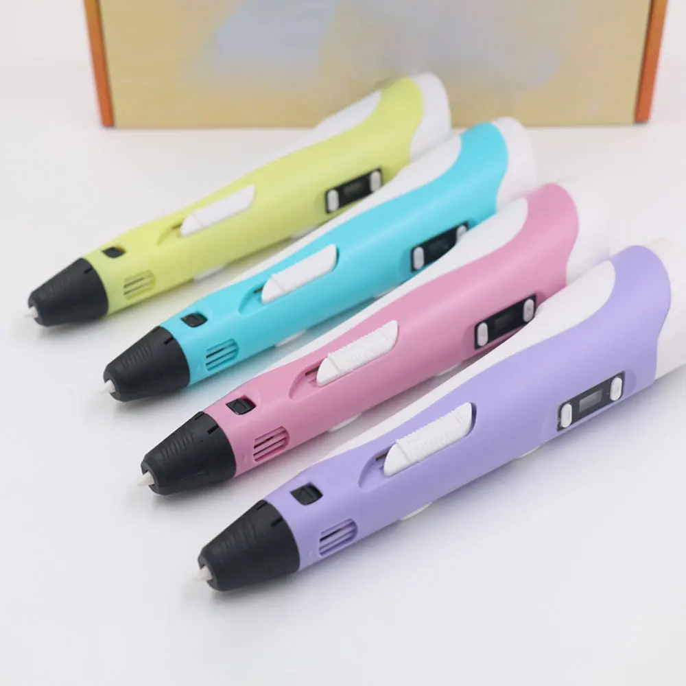 High Quality 3D Pen 3D Printing Pen 30 Colors 1.75 PLA FilamentDIY With Travel Case Kids Educational Toys Gift for Children