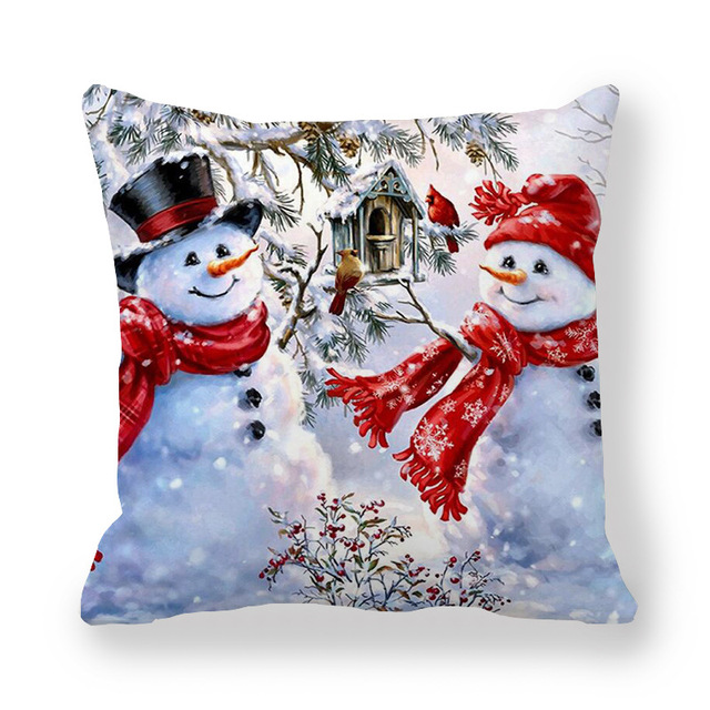 Cushion Cover Merry Christmas Decorations For Home Christmas Ornaments 2021 Navidad Xmas Noel New Year Gifts 2022