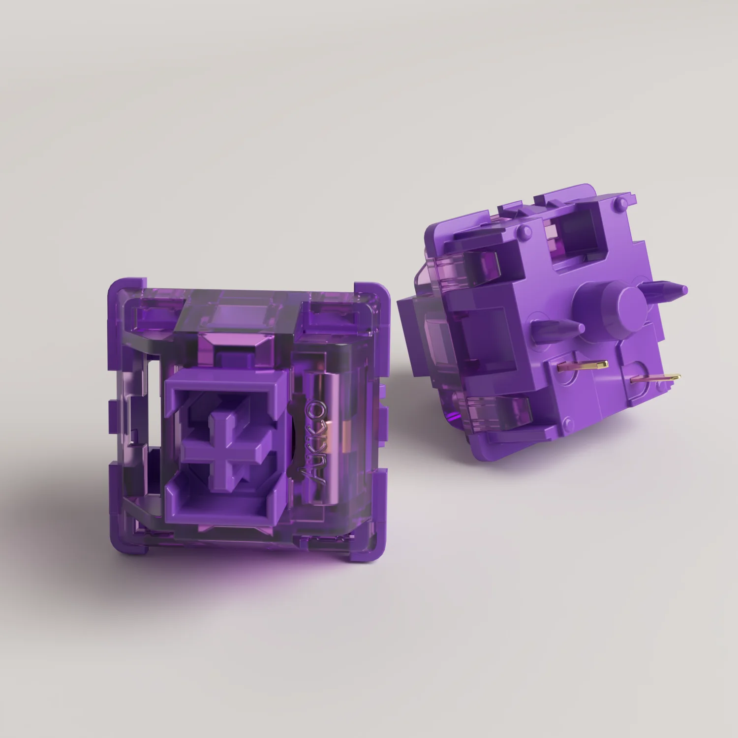 Interruptor Táctil Roxo Akko v3 Pro Lavanda Compatível com Teclado Mecânico mx Pinos 40g 45 Pcs - Imagem 6