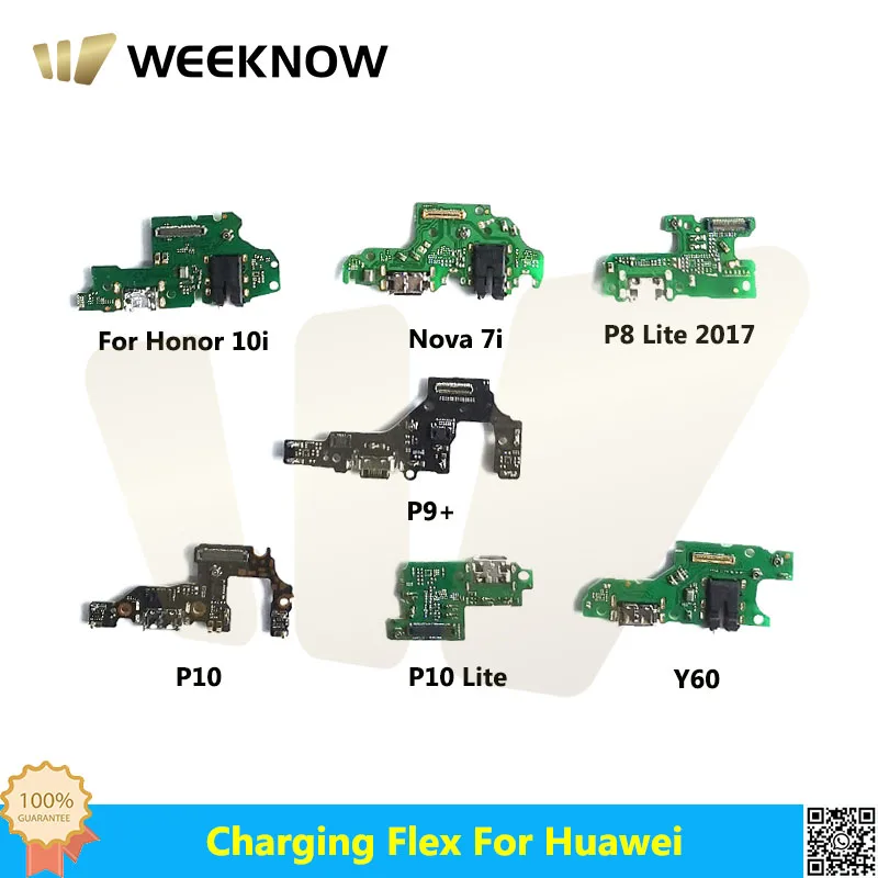 

New USB Charging Dock For Huawei P9+ P10 P10 lite P8 lite 2017 Nova 7i Charger Port Dock Connector Flex Cable For Honor 10i Y60