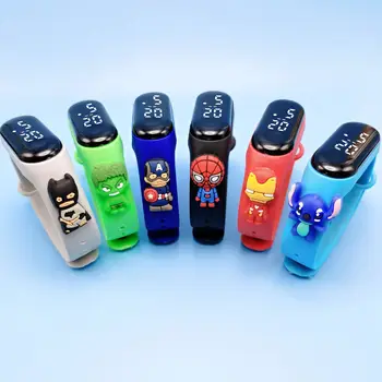 Marvel Children's Watch Cartoon Fashion Watches Electronic Digital LED Display Watches Waterproof Holiday Gift Kids Watches 1
