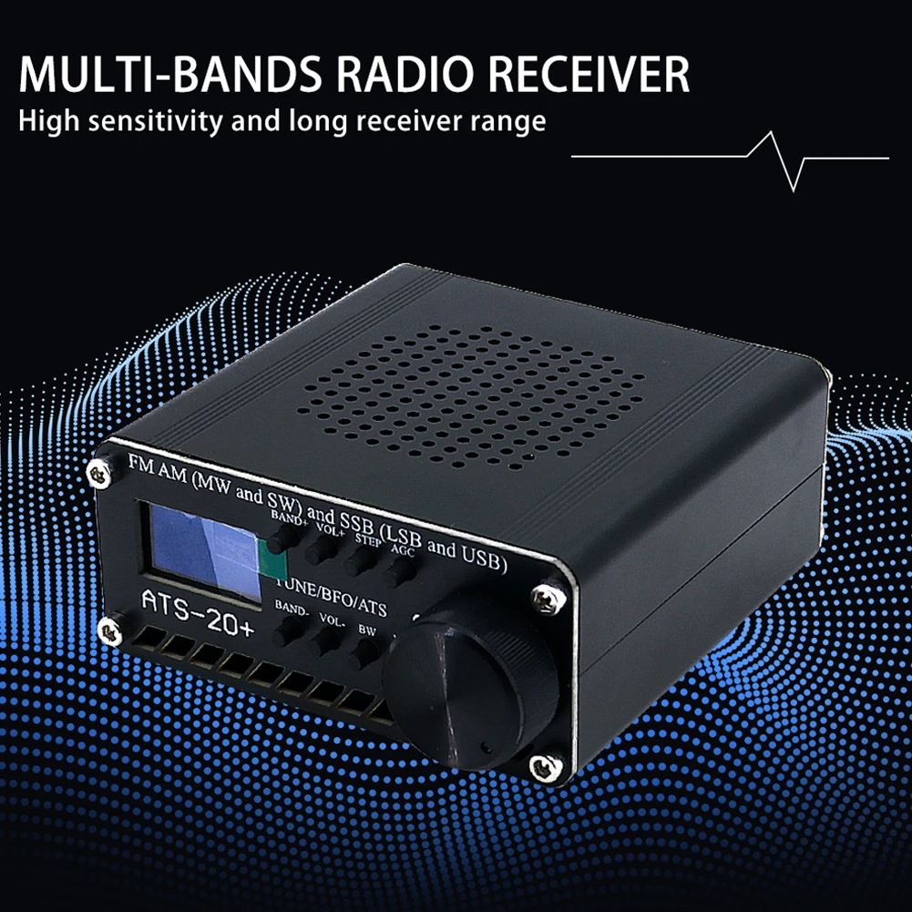 ATS-20+ Si4732 풀 밴드 DSP 라디오 수신기 SSB/FM/AM/LW/SW 디지털 라디오 수신기 휴대용 단파 SDR 튜너 안테나/Type-C