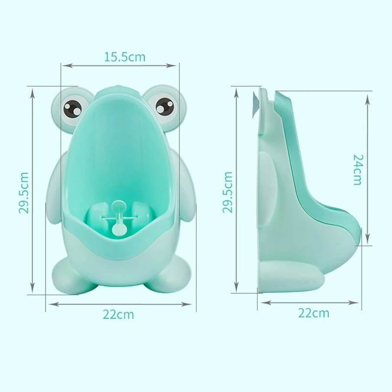 Cute Frog Baby Boy Potty Toilet Urinal Kids Travel Potty Training Frog Children Stand Vertical Pee Infant Toddler Wall-Mounted 3