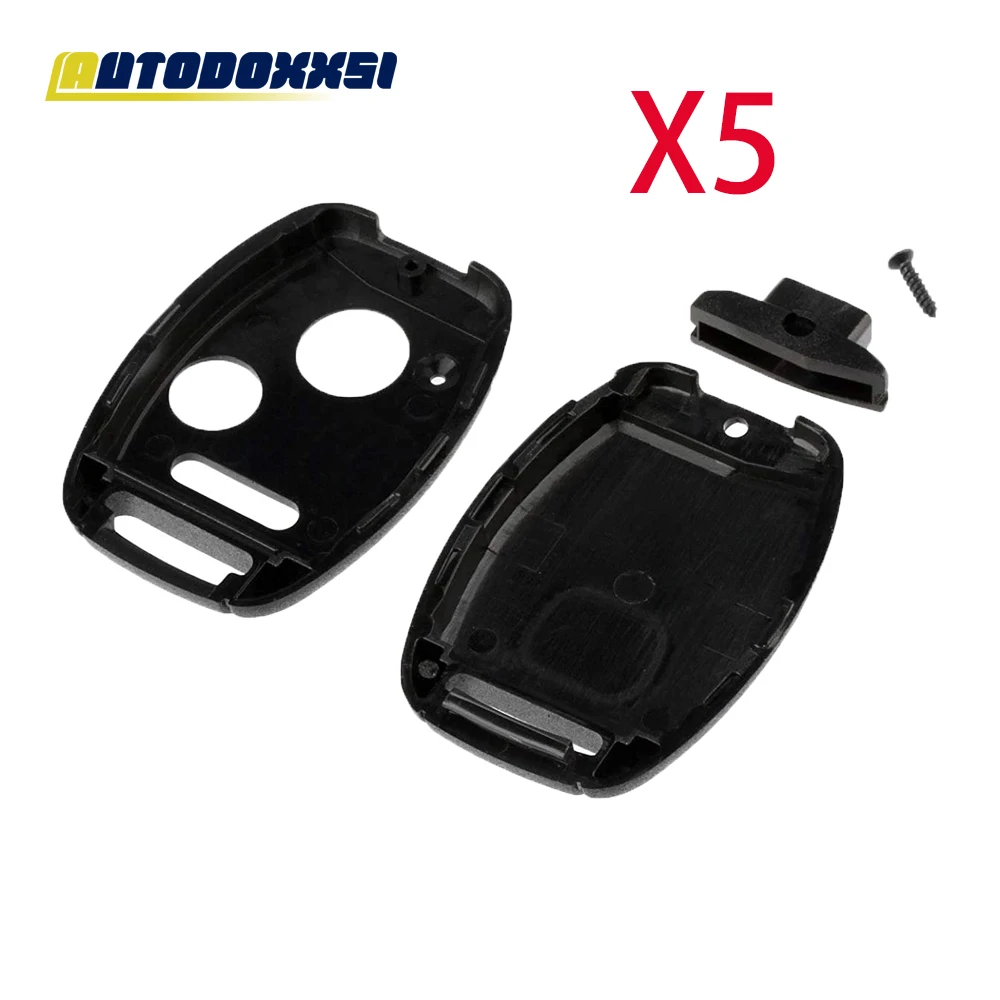 

Autodoxxsi 5x 3+1/2+1Buttons Replacement Key Fob Case Shell Fit for Honda Accord CR-V Ridgeline Civic Pilot Remote Key Cover