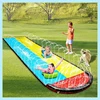Inflatable Lawn Water Slide for Kids Summer Outdoor Games Backyard Waterslide Spray Water Toys with Sprinkler Garden Water Slide 4