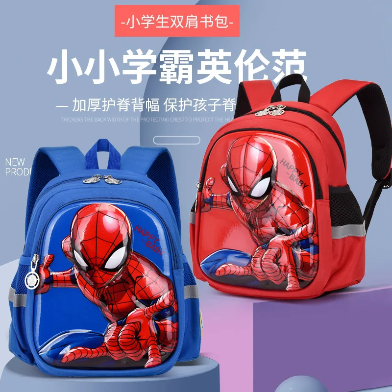 2022 Disney New Kindergarten Bag For Boys Spider Man Student Shoulder Orthopedic Backpack Age 3-8 Kids Birthday Gifts Mochila