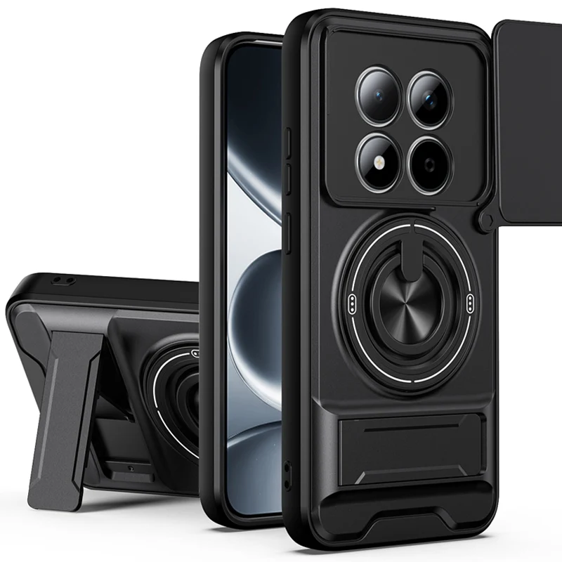 Shockproof Slide Lens Armor Phone Cover - Durable Protective Case with Coque s Etui