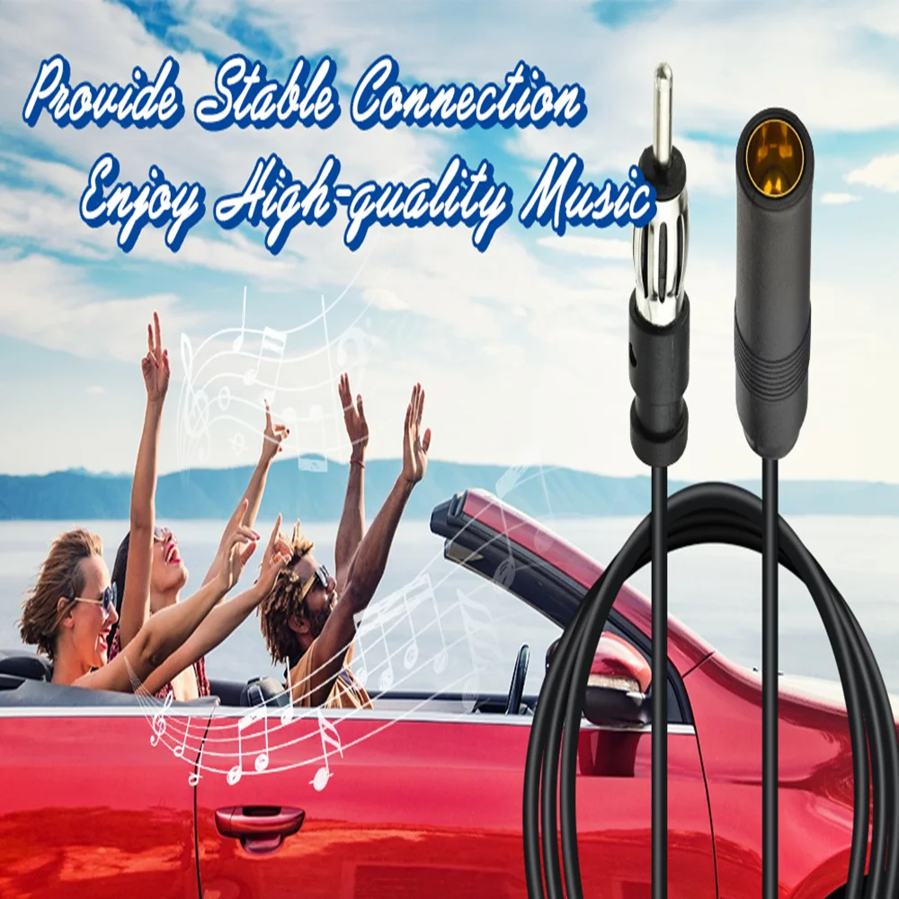 Car Radio Antenna Extension Cable 3m DIN Male Connector