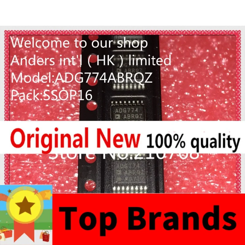 

100% Новый оригинальный чипсет ADG774ABRQZ ADG774ABRQ ADG774 SSOP16 оригинальный