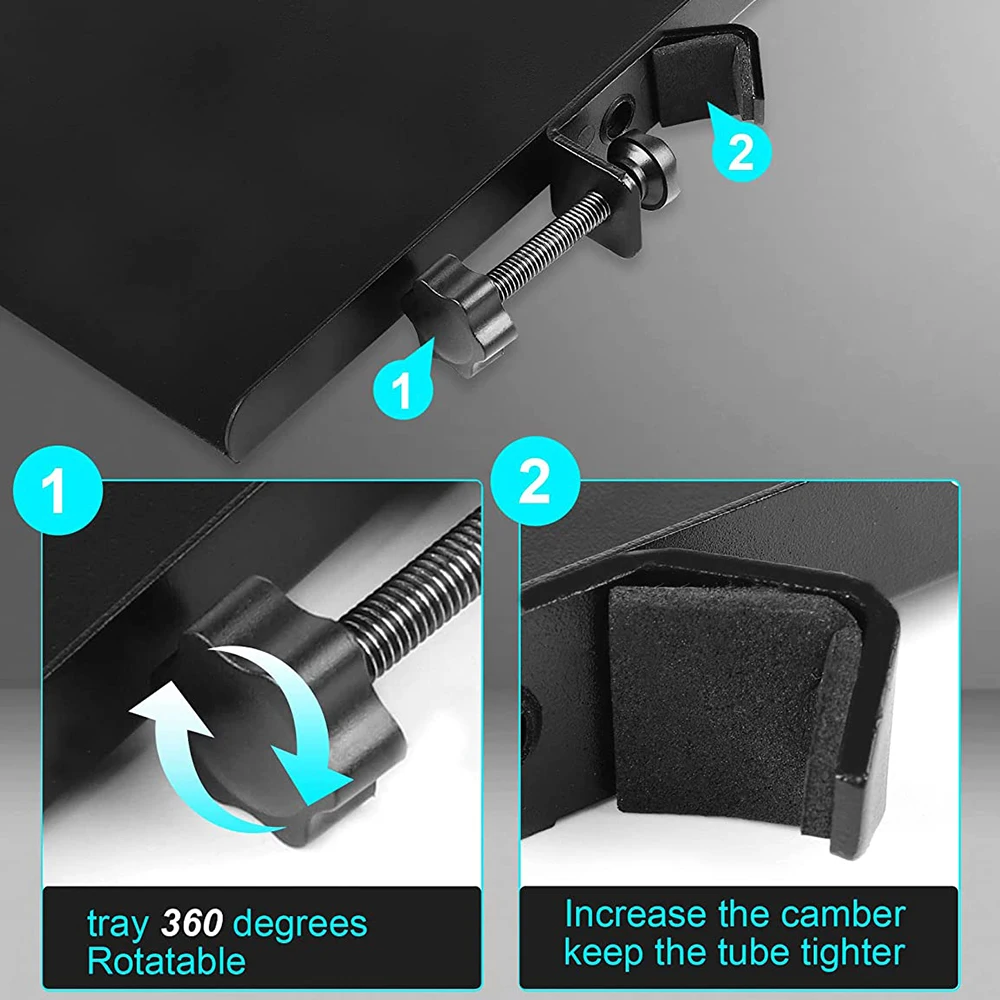 Sh-bandeja de Telefone Móvel de Montagem no Chão Suporte de Transmissão ao Vivo Placa de Som Bandeja de Microfone Armazenamento de Metal 175 cm x 24cm - Image 6