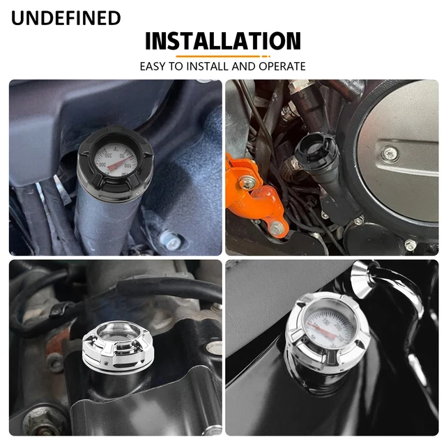 Astina Livello Olio Motore Per Harley Softail 2018-2021 - Bianco Con Indicatore Temperatura - Foto 11