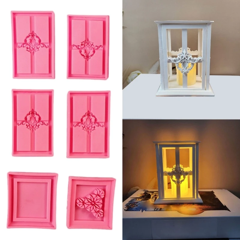 

Set of 6 Silicone Clay Molds Adornment Mould Heart House Silicone Crafts Moulds Figurine Mold Suitable for DIY Ornament