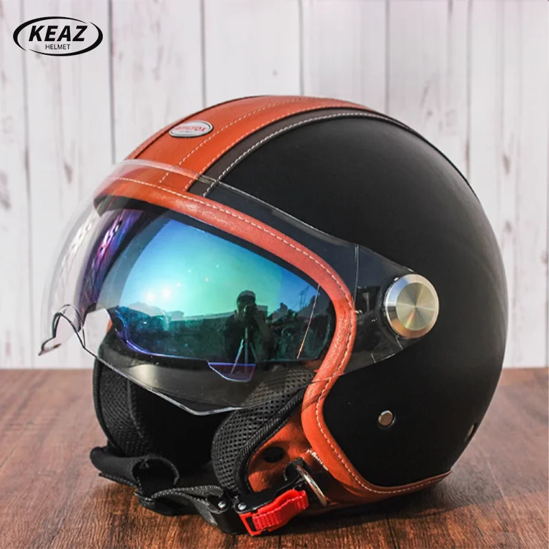 Curated visual reference: Gallery Detail: Keaz Dot Certification Electric Motorcycle Helmet Female Big Head Male