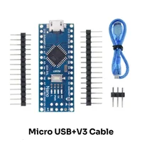 Mini/ Type-C /Micro USB Cable Nano 3.0 With Bootloader Compatible Nano Controller for Arduino CH340 USB driver 16Mhz ATMEGA328PB 4