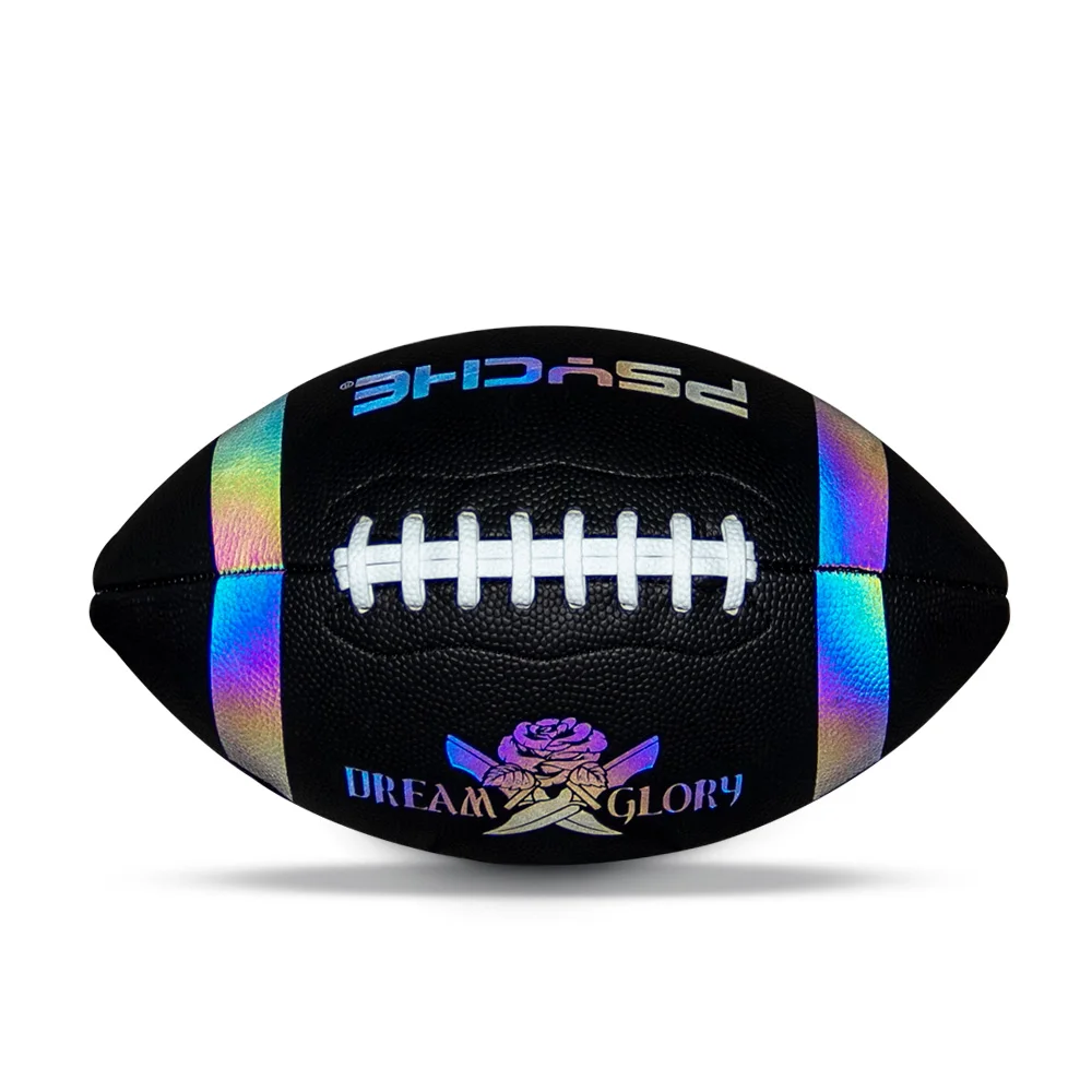 Official Size 9 PU Leather Rugby Ball – Wear-Resistant American Football for Adults & Kids, Outdoor Sports Game & Training Ball 3