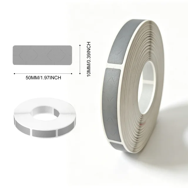 1000PCS 10mm*50mm Gray Adhesive Scratch Off Sticker DIY Manual Hand Made Scratch Card 1