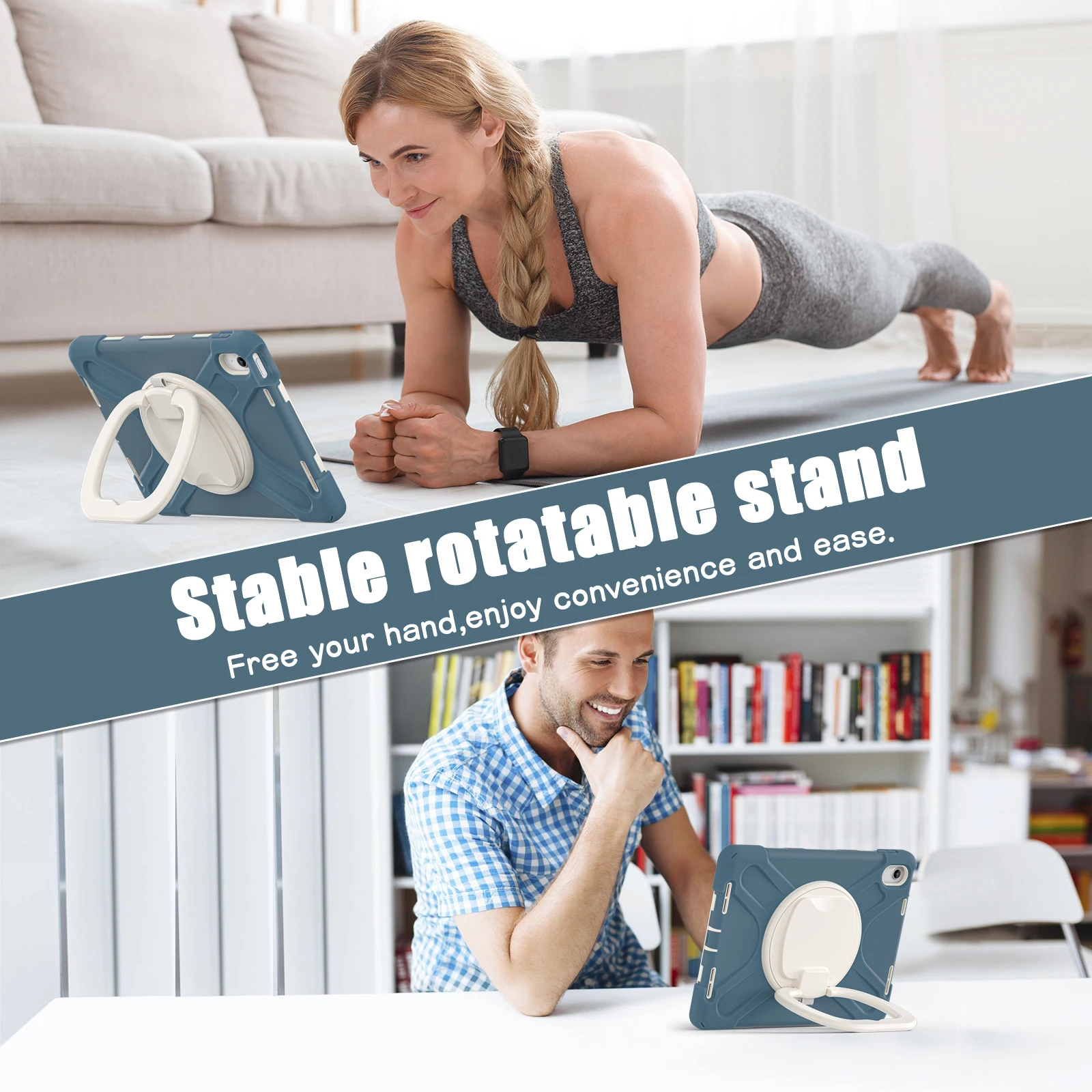 Universal Rotating Stand Hybrid Armor Case