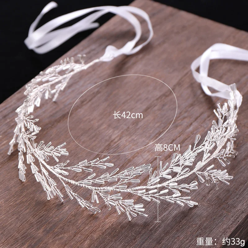 AiliBride Hair Vine Wedding Headband Tiara Crystal Bridal Headpiece Wedding Hair ornaments Tiara Hairband Women Jewelry