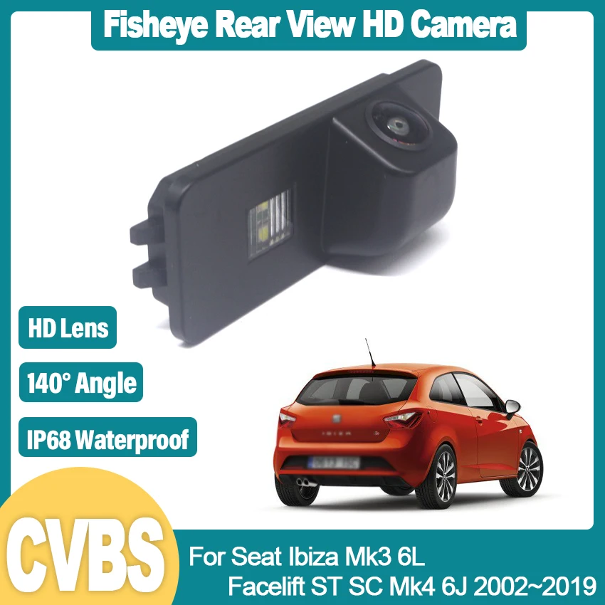 

Night Vision Rear View Camera Reversing Camera Car Back up Camera HD CCD For Seat Ibiza Mk3 6L Facelift ST SC Mk4 6J 2002~2019