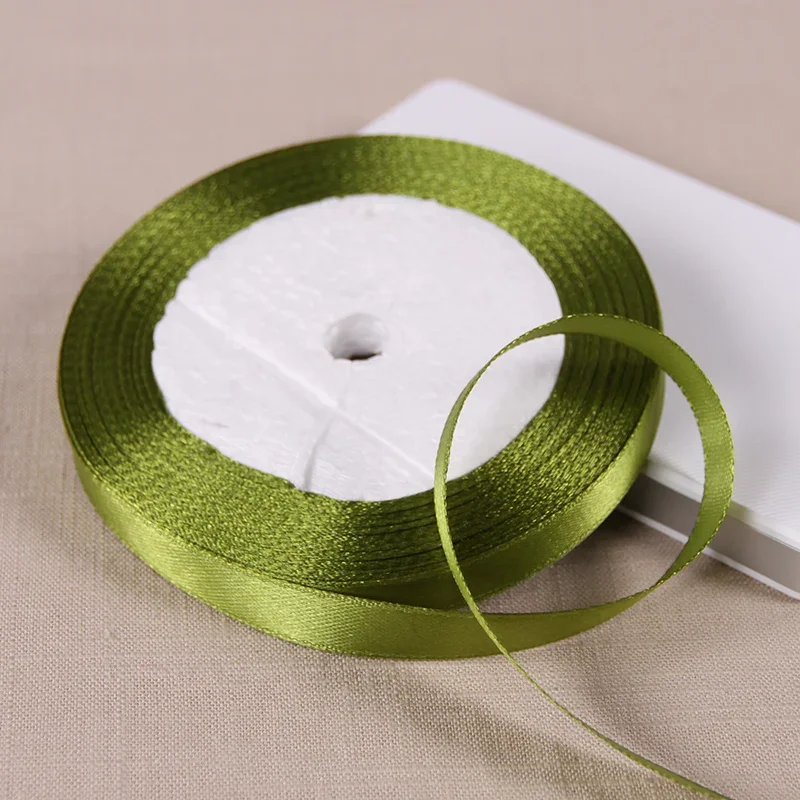 Satin Ribbon Roll - 10mm x 22m, DIY Craft & Gift Wrapping - White