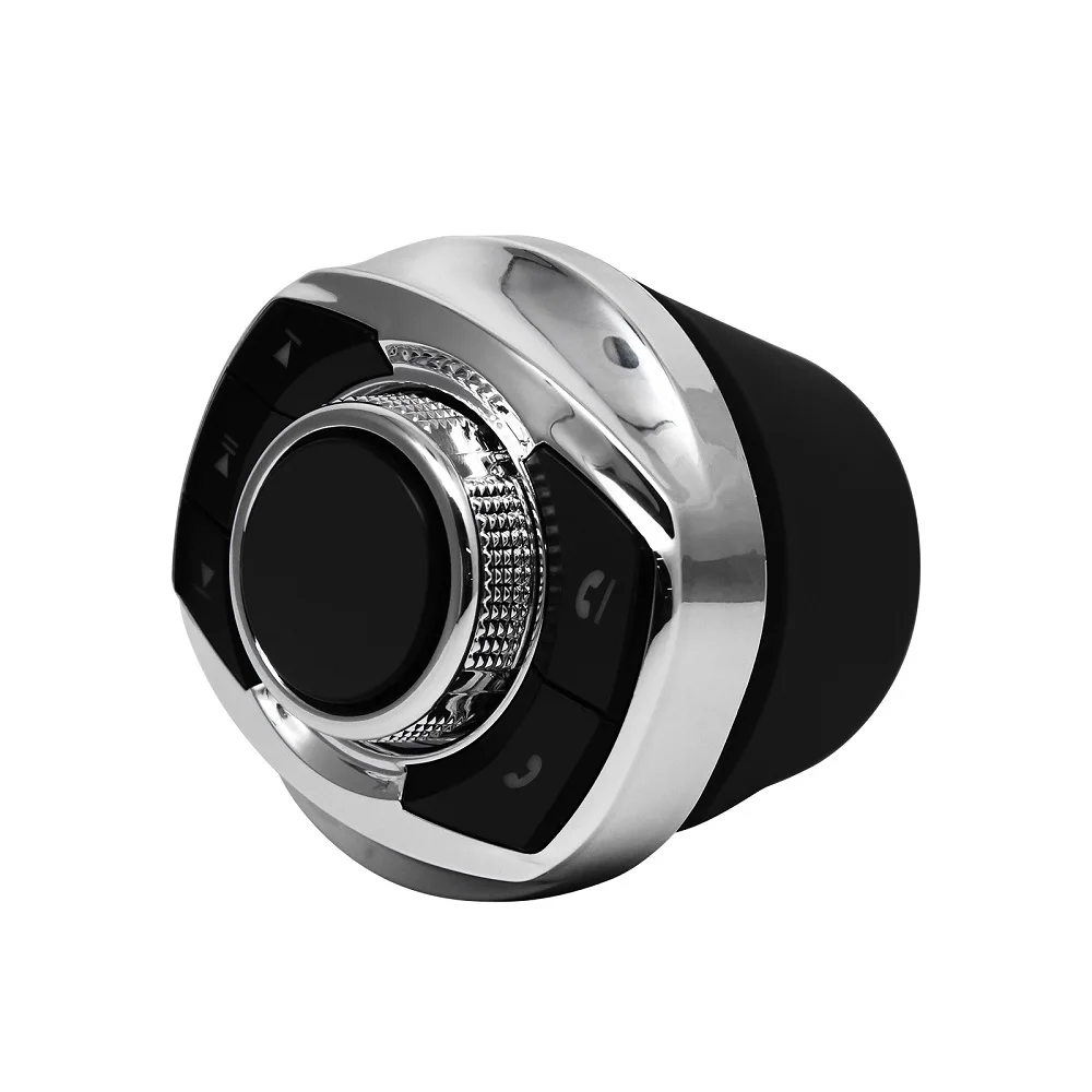 Universal Cup Shape Wireless Car Steering Wheel 8-key Control Buttons With LED Light For Android Auto Multimedia Radio Player wireless remote control wireless remote controller steering wheel remote control wireless media remote steering wheel control button wireless media controller wireless steering wheel